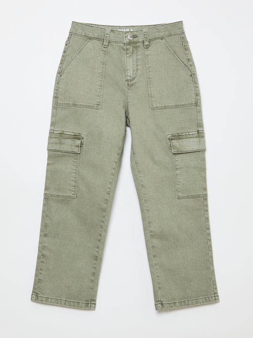 Calças multibolsos - Corte + confortável - Kiabi