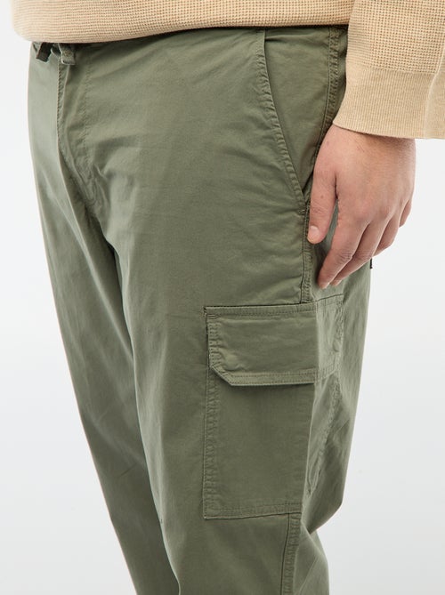 Calças multibolsos corte direito / regular fit - Kiabi