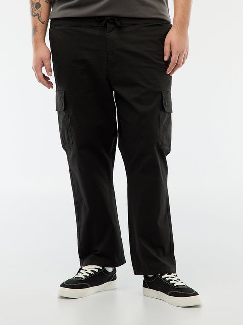 Calças multibolsos de corte direito / regular fit - Kiabi