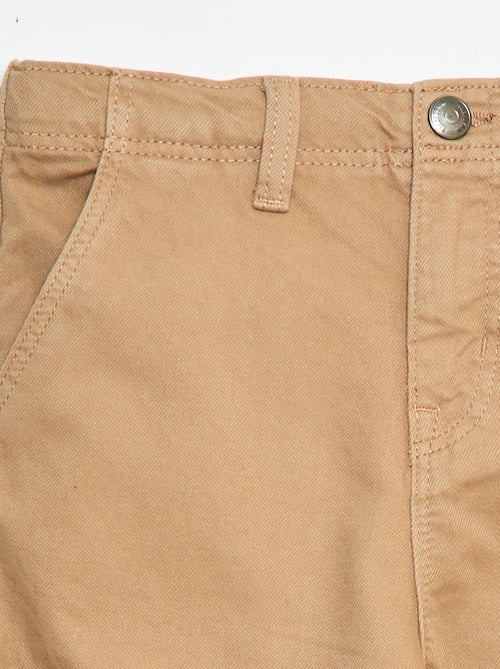 Calças multibolsos lisas - Kiabi