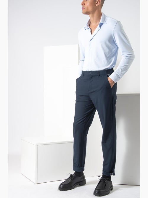 Calças nano azul slim - Kiabi