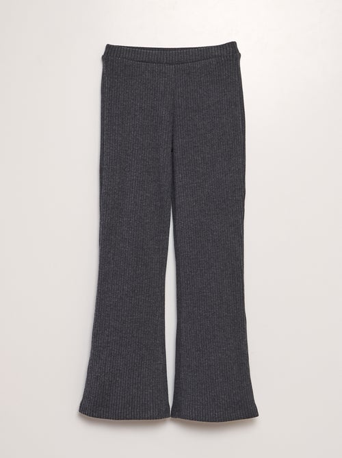 Calças nervuradas flare/bootcut - Kiabi