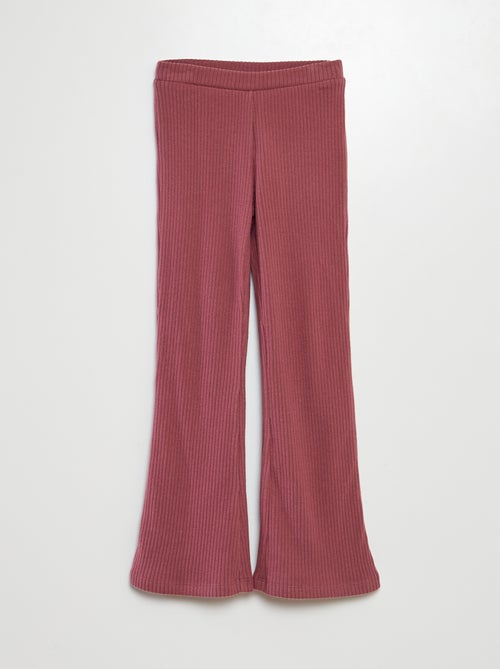 Calças nervuradas flare/bootcut - Kiabi
