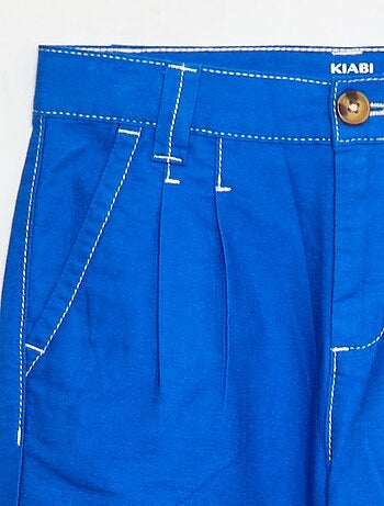 Calças Oxford com pregas