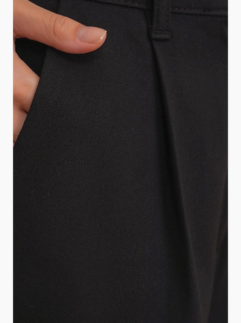 Calças palazzo de cintura subida com bolsos mixray Preto - Kiabi