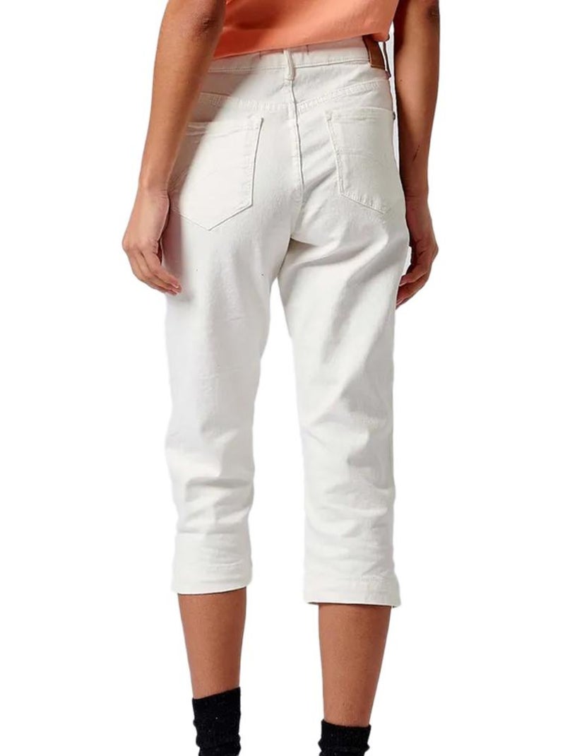 Calças Pantacourt Brancas Kaporal LOLIE24 para Mulher Branco - Kiabi