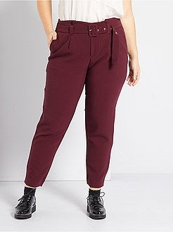 Calças paper bag - Kiabi