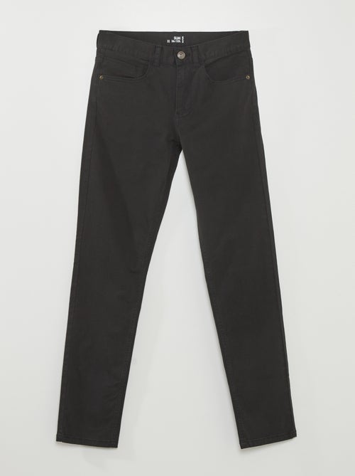 Calças para homem com corte slim e 5 bolsos - Kiabi Calças para homem com corte slim e 5 bolsos - Kiabi