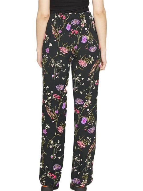 Calças pretas de mulher vero moda easy hw com padrão - Kiabi Calças pretas de mulher vero moda easy hw com padrão - Kiabi
