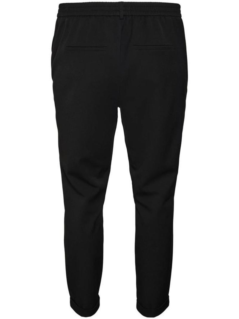 Calças Pretas Femininas Vero Moda Curve Maya Preto - Kiabi