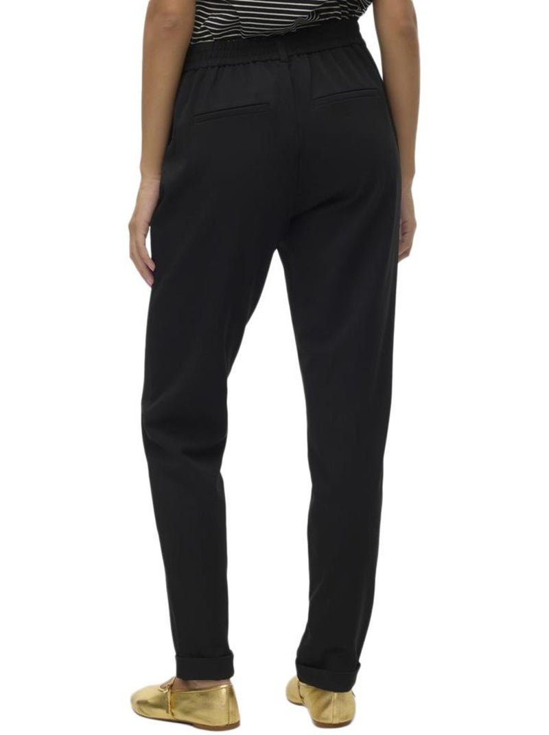 Calças Pretas Vero Moda Maya para Mulher Preto - Kiabi