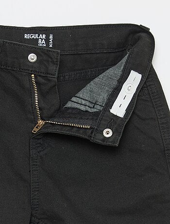 Calças regular 5 bolsos