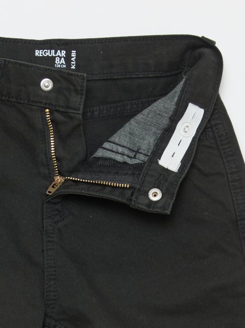 Calças regular 5 bolsos - Kiabi