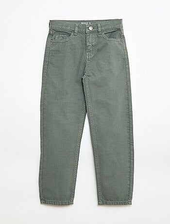 Calças regular 5 bolsos