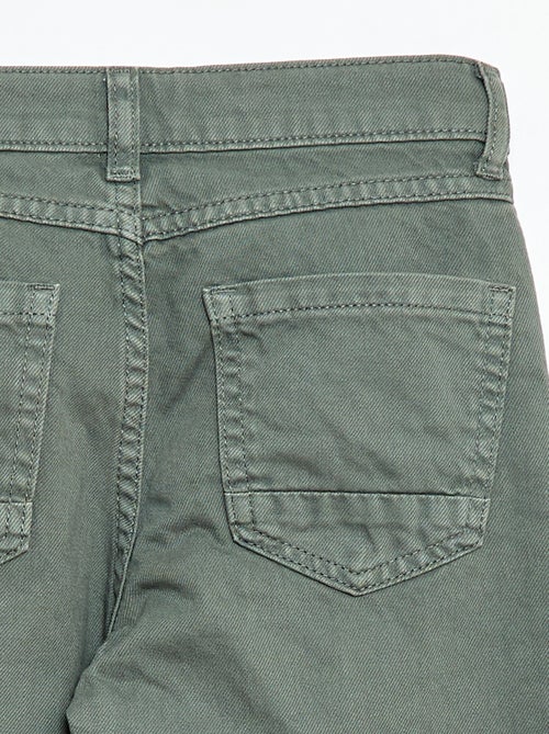 Calças regular 5 bolsos - Kiabi