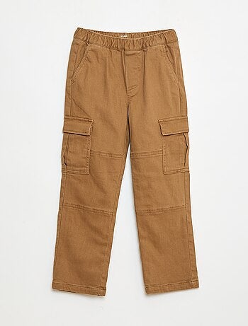 Calças regular multibolsos