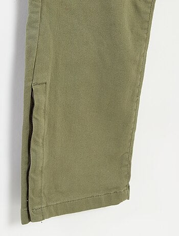 Calças regulares com bolsos com aba - So Easy