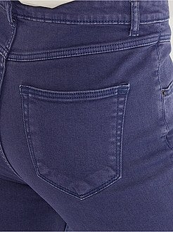 Calças regulares de cintura subida - Kiabi