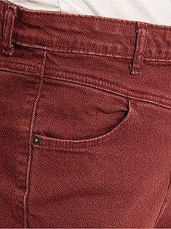 Calças regulares de cintura subida - Kiabi