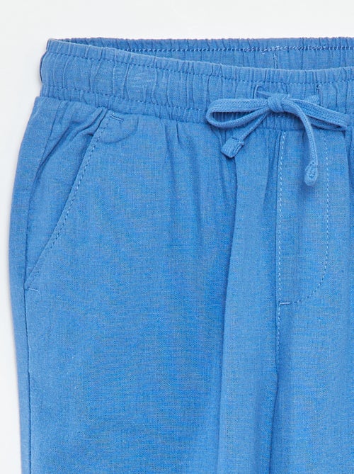 Calças regulares em sarja - Kiabi