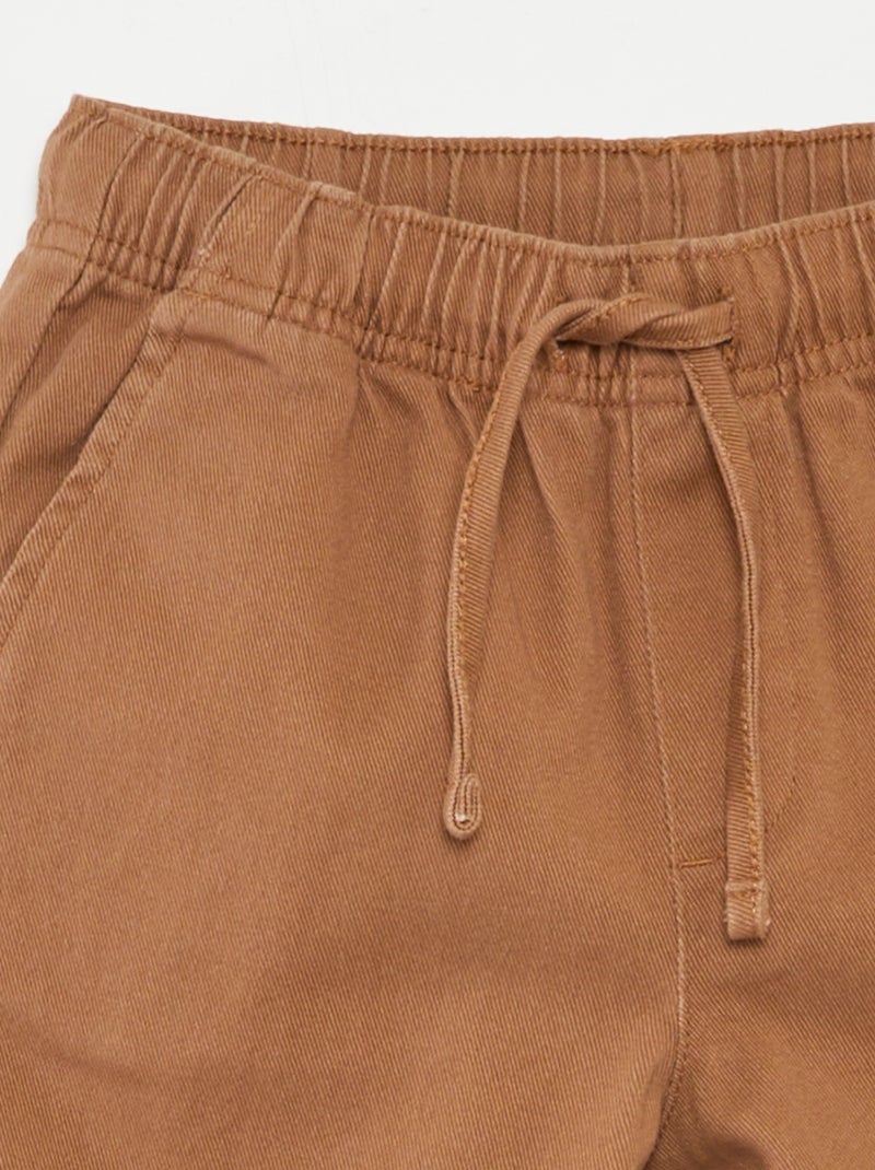 Calças regulares lisas BEGE - Kiabi