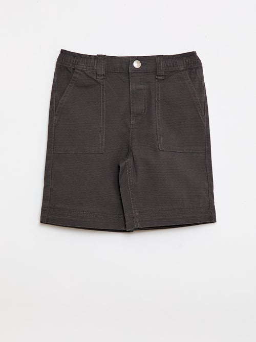 Calças retas de algodão liso - Coleção fácil de vestir - Kiabi Calças retas de algodão liso - Coleção fácil de vestir - Kiabi