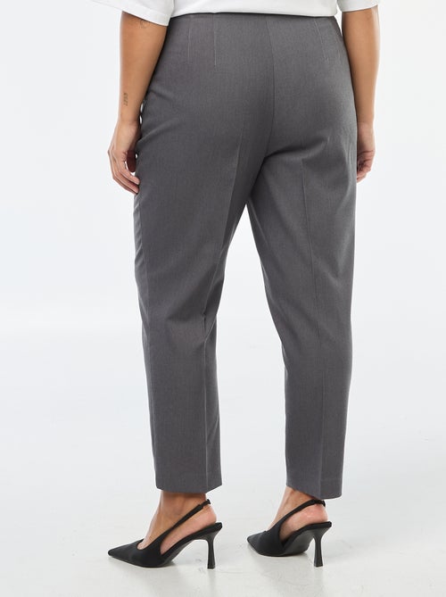 Calças retas de cintura subida - Kiabi