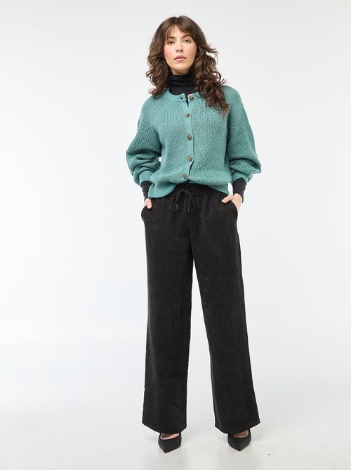 Calças retas de veludo 'JDY' - Kiabi