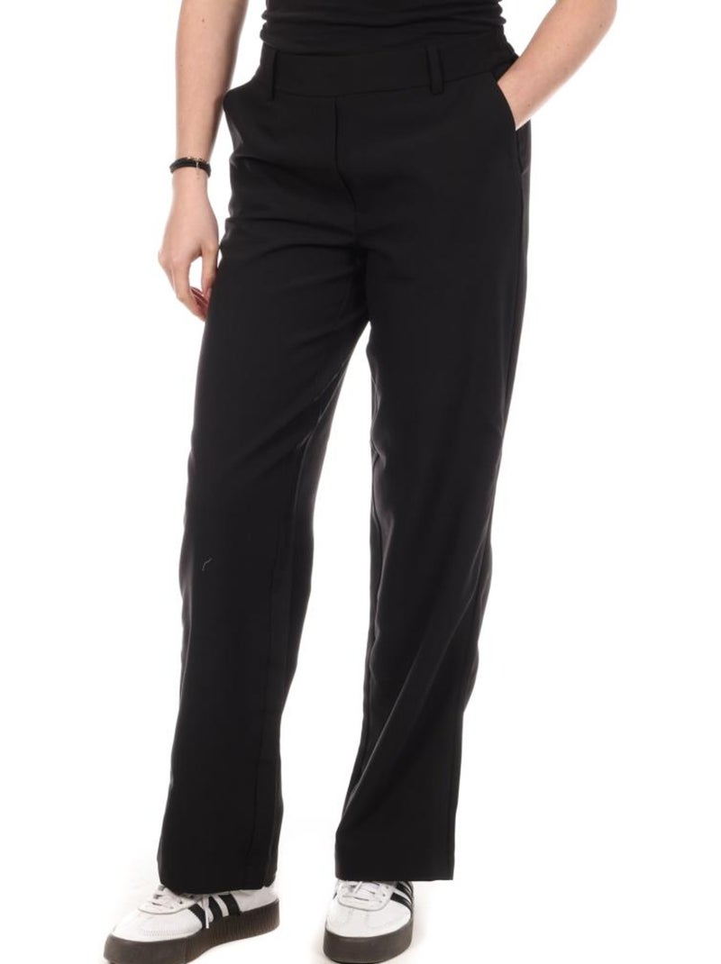 Calças Retas Pretas Vero Moda Barba para Mulher Preto - Kiabi