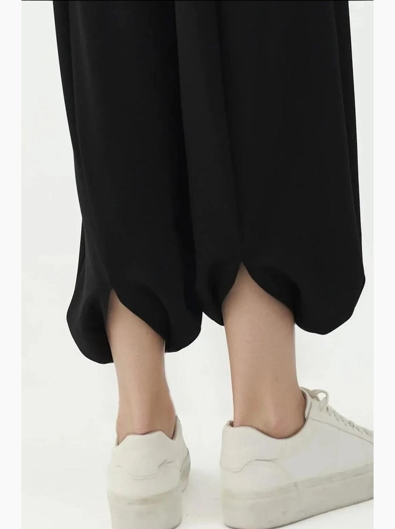 Calças salwar modal touch com bolsos hiccup Preto - Kiabi