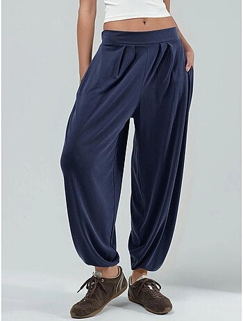 Calças salwar plissadas busem