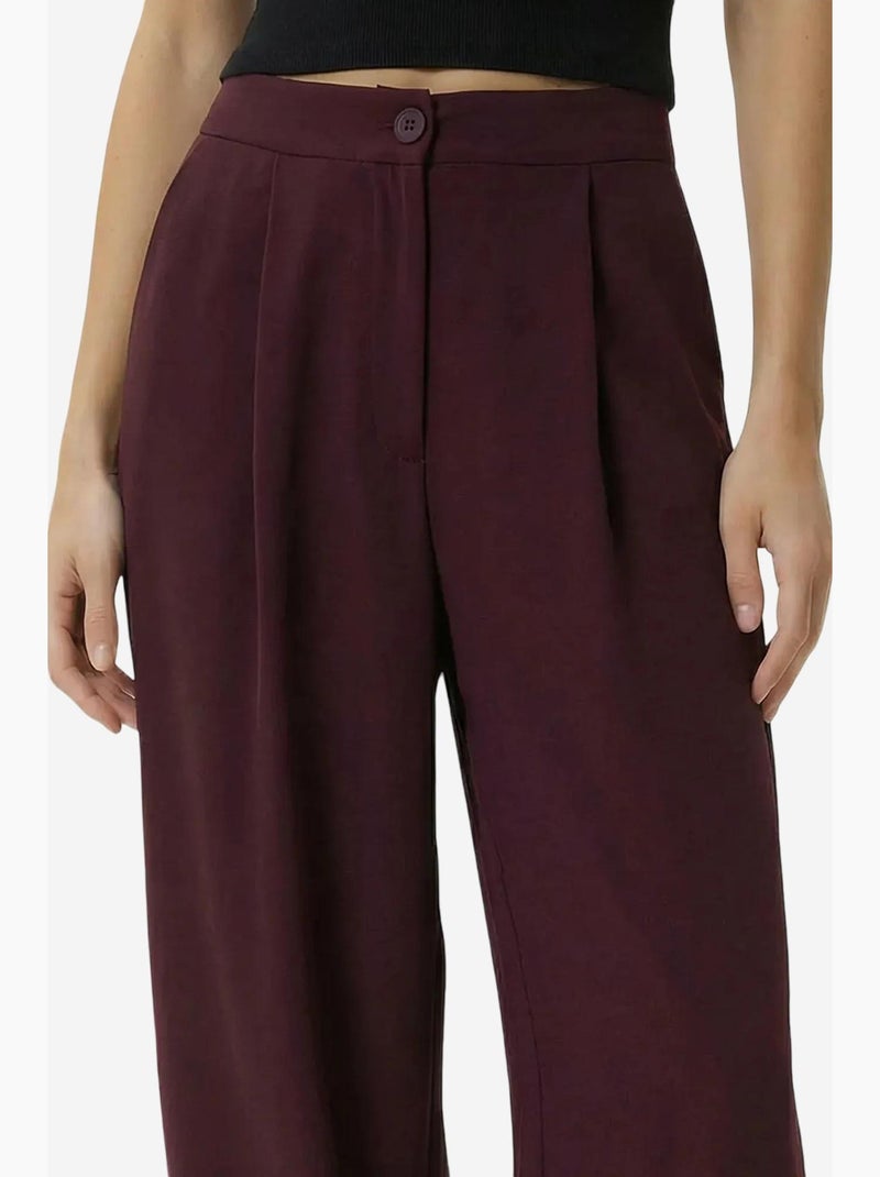Calças salwar plissadas de cintura subida istanbul Malva - Kiabi