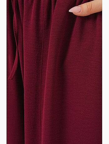 Calças salwar texturadas com cintura com cordão bdart