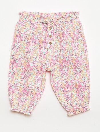 Calças Saruel em jersey de algodão