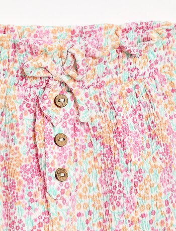 Calças Saruel em jersey de algodão