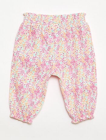 Calças Saruel em jersey de algodão