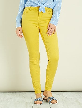 Calças skinny 7/8 com cintura subida - Kiabi