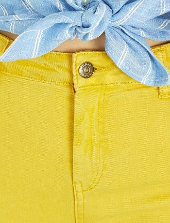 Calças skinny 7/8 com cintura subida - Kiabi