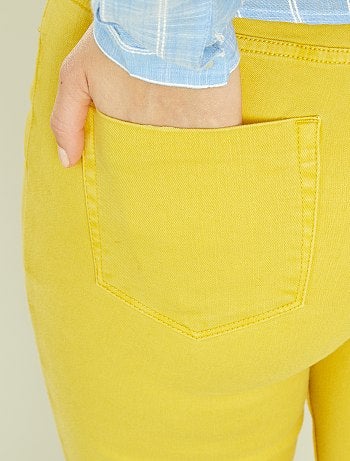 Calças skinny 7/8 com cintura subida - Kiabi