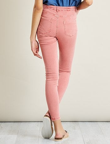 Calças skinny 7/8 com cintura subida - Kiabi