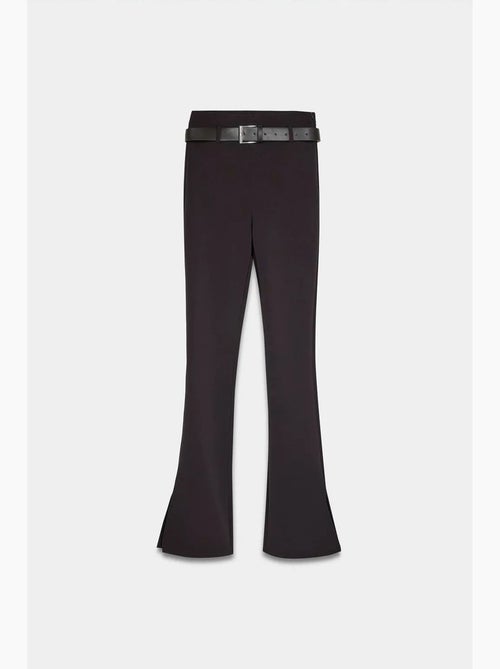 Calças skinny à boca de sino com cinto dilvin - Kiabi Calças skinny à boca de sino com cinto dilvin - Kiabi