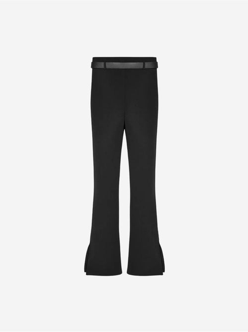 Calças skinny à boca de sino com cinto - Kiabi Calças skinny à boca de sino com cinto - Kiabi