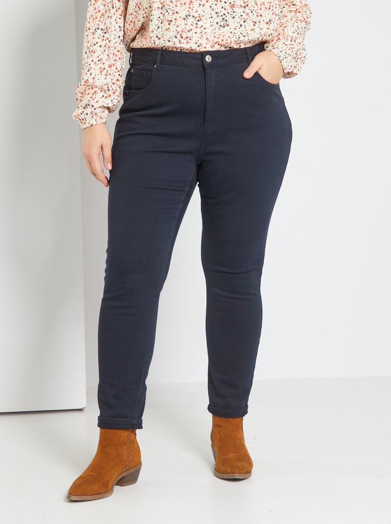 Calças skinny Azul Marinho - Kiabi
