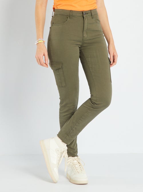 Calças skinny com 5 bolsos - Kiabi
