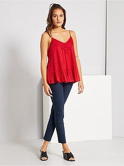 Calças skinny com cintura subida - Kiabi