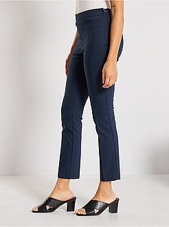 Calças skinny com cintura subida - Kiabi