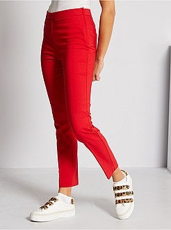 Calças skinny com cintura subida - Kiabi