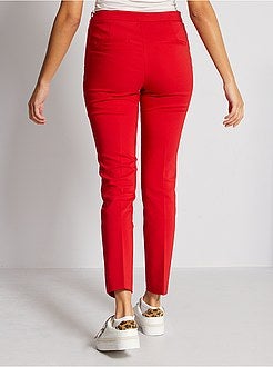 Calças skinny com cintura subida - Kiabi