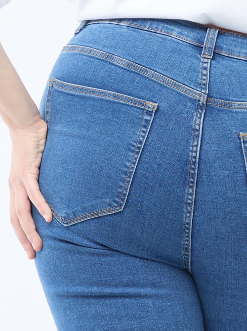 Calças skinny de cintura muito subida - L28 - Kiabi