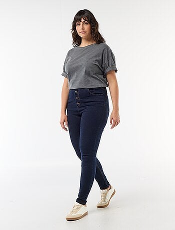 Calças skinny de cintura muito subida - L30